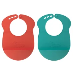 Tommee Tippee: Roll'N'Go silikonová zástěra s ramenními popruhy v několika variantách obrázek 2