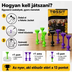Tossit Starter Pack fialovo-zelená silikonová šipková hra s přísavkami obrázek 3