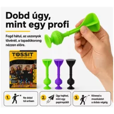 Tossit Starter Pack fialovo-zelená silikonová šipková hra s přísavkami obrázek 4