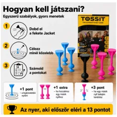 Tossit Starter Pack růžovo-modrá silikonová šipková hra s přísavkami obrázek 3