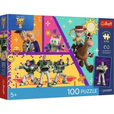Toy Story 100ks UFT puzzle s plakátem - Trefl