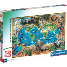 Úžasný svět zvířat 300dílné Super puzzle - Clementoni