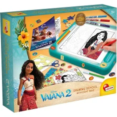 Vaiana 2 výtvarná škola set s osvětlenou kreslicí tabulí - Lisciani
