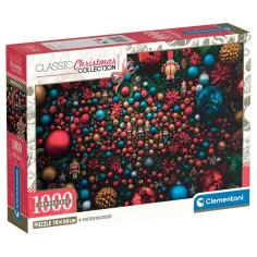 Vánoční atmosféra 1000dílné nemožné puzzle s plakátem - Clementoni