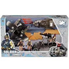 Soldier Force 9 Vojenská herní sada s hydroplánem a psem