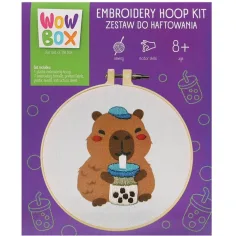 WowBox Vyšívací sada - Capybara Bubble Tea