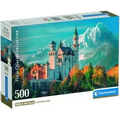 Hrad Neuschwanstein, Německo HQC 500 dílná skládačka - Clementoni obrázek 1