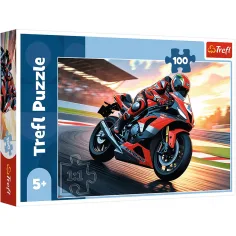 Závodní motocykl na trati 100ks puzzle - Trefl