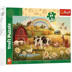 Zvířata na farmě 24 dílné Maxi puzzle - Trefl obrázek 1