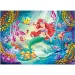 Ariel malá mořská víla 2 v 1 108dílné puzzle a omalovánky 50x35 cm - Lisciani
