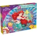 Ariel malá mořská víla 2 v 1 48dílné puzzle a omalovánka 35x25 cm - Lisciani