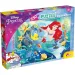 Ariel malá mořská víla 2 v 1 puzzle a omalovánky 250 dílků 50x35 cm - Lisciani