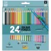 Ars Una: 24 barevná trojúhelníková sada barevných tužek s ořezávátkem