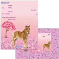 Ars Una: Cute Animals Horse jezdecká sada 10 pozvánek s obálkami