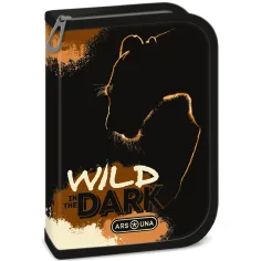 Ars Una: Wild in the dark rozkládací naplněný penál s motivem lva 12,8 × 19,3 × 3,6 cm obrázek 1