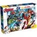Avengers 2 v 1, maxi puzzle 150 dílků a omalovánka 70x50 cm – Lisciani