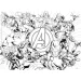 Avengers 2 v 1, puzzle a omalovánka, 60 dílků, 35x25 cm – Lisciani