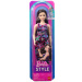Barbie Fashionista Přítelkyně stylová módní panenka v šatech s hvězdným vzorem - Mattel