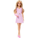 Barbie: Fashionista kamarádky stylová módní panenka ve sádře v růžových kostkovaných šatech – Mattel