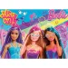 Barbie magický svět 4x48dílné maxi podlahové puzzle 35x25cm - Lisciani