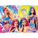 Barbie magický svět 4x48dílné maxi podlahové puzzle 35x25cm - Lisciani