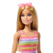 Barbie sada na venčení psa a jízdu na kolečkových bruslích - blonďatá panenka - Mattel