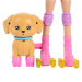 Barbie sada na venčení psa a jízdu na kolečkových bruslích - blonďatá panenka - Mattel