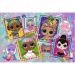 Barevné panenky L.O.L s 70dílným puzzle se třpytkami - Trefl