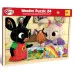 Bing a jeho přátelé 24dílné dřevěné puzzle s rámečkem – Lisciani