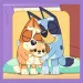 Bluey 3 v 1 20-36-50dílné puzzle - Trefl