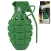 Breah: Hračka ruční granát v zelené barvě se světlem a zvukem 11cm.