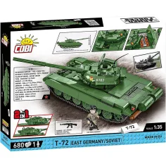 COBI: Ozbrojené síly T-72 (Východní Německo/Sovětský svaz) stavebnice tanku (2625) obrázek 10