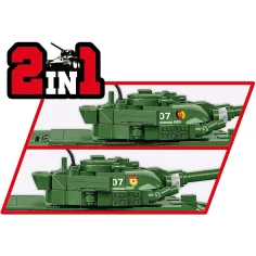 COBI: Ozbrojené síly T-72 (Východní Německo/Sovětský svaz) stavebnice tanku (2625) obrázek 6