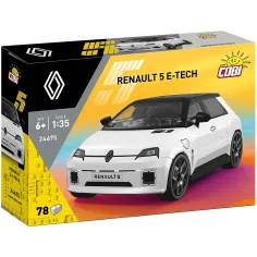 COBI: Renault 5 E-Tech bílý stavebnicový automobil (24675) obrázek 1