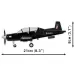 COBI: Stavebnice Beechcraft T-6 Texan II černá (26626)