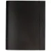 Černý kartonový pořadač A4 s gumou a tloušťkou 30 mm