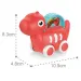 Červené dino miminko malé auto s pohyblivým obrázkem 10,5 cm