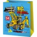 Dárková taška Big Wheel s motivem stavebních strojů, velká, 26x13x33 cm