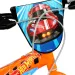 Dětské kolo Hot Wheels 16” s držákem na láhev a postranními kolečky v oranžovo-černé barvě – kolo Dino Bikes
