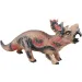 Dino World: Figurka dinosaura Styracosaurus z vinylu, která vydává zvuky, s bavlněnou výplní, 35 cm