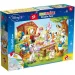 Disney Donald Duckova rodina 2 v 1 maxi 35dílné puzzle a omalovánka 70x50 cm – Lisciani