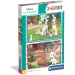 Disney Klasiky 101 dalmatinů a Aristokočky 2×60 dílků Supercolor puzzle - Clementoni obrázek 1