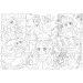 Disney Princezny – Manga kouzlo 2 v 1, 250dílné puzzle a omalovánka 50x35 cm – Lisciani