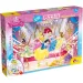 Disney Princezny 2 v 1, 250dílné puzzle a omalovánka 50x35 cm – Lisciani