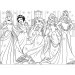 Disney Princezny 2 v 1 60dílné maxi puzzle a omalovánky 70x50cm - Lisciani