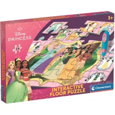 Disney Princezny interaktivní podlahové puzzle, 24 dílků - Clementoni obrázek 1