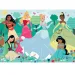 Disney+Princezny+kamarádky 104dílné maxi supercolor puzzle - Clementoni