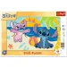 Disney Stitch plážové dobrodružství 15dílné rámové puzzle - Trefl