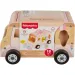 Fisher-Price: Dřevěný zmrzlinový vozík s tříděním tvarů - Mattel