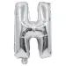 Fóliový balón ve tvaru písmene H stříbrné barvy – písmeno H 32 cm